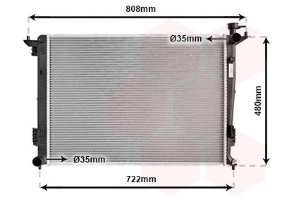 VAN WEZEL Radiators, Motora dzesēšanas sistēma 82002285